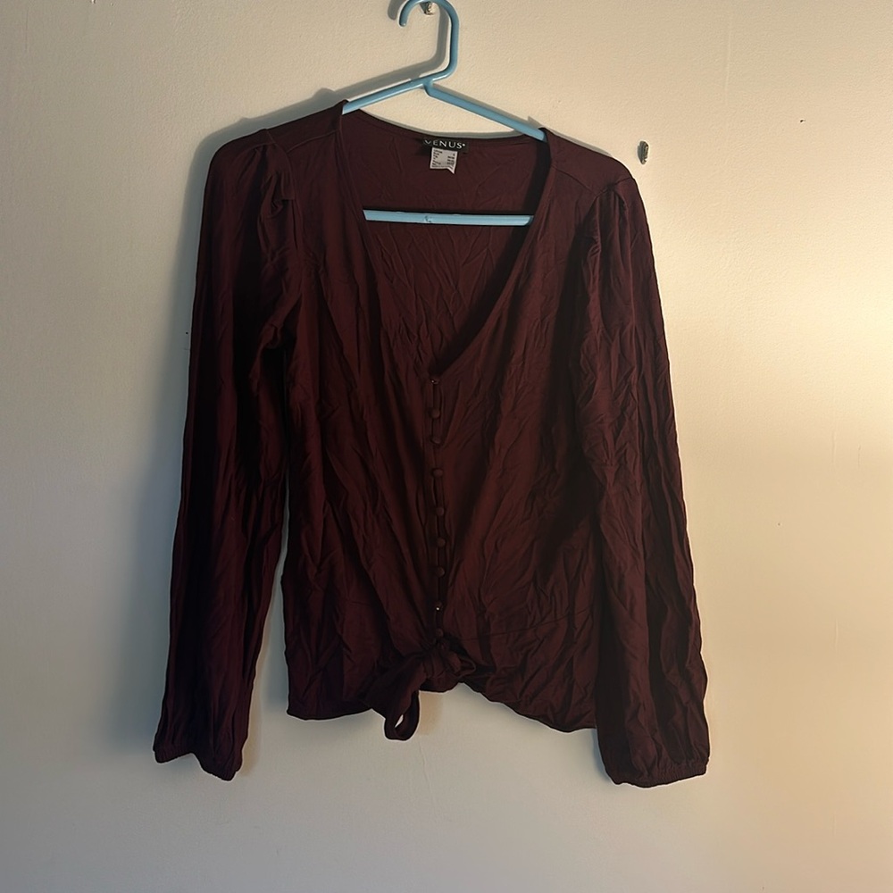 Maroon top